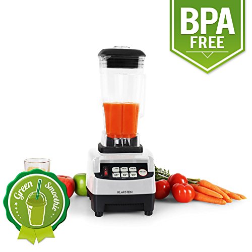 Klarstein • Herakles-5G • Standmixer • Power-Blender • Hochleistungsmixer • Smoothie Maker • 1500 Watt • BPA-frei • 40.000 Umdrehungen pro Minute • 2 Liter Fassungsvermögen • Puls-Funktion • 6 Edelstahlklingen • Zerkleinerer • Icecrusher • weiß - 4