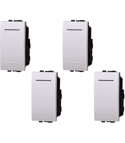 Pulsante Doppio Bticino Living Light Doppio Pulsante 10A-250V Bianco Compatibile Con Serie Living International Pulsante Saliscendi Bticino Living - Foto 2