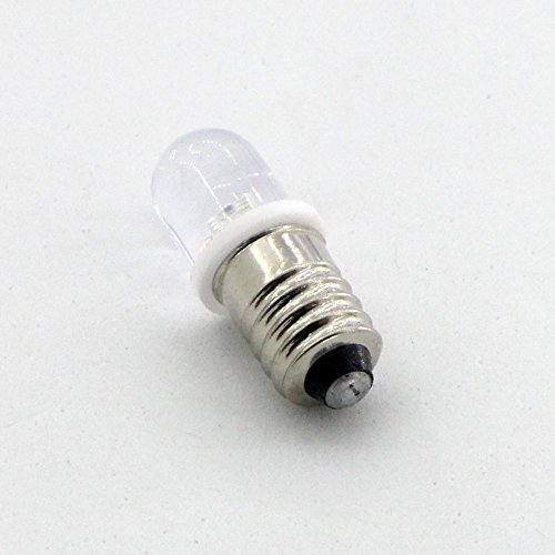 GutReise 10pcs e10 3v 4.5v 6v 12v 24v spot led birne lampen warm weiß ,gelb ,blau, grün, rot ,kalt weiße + 10pcs e10 basis (24 v, Warm – weiß) - 2