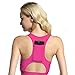 Produktbild Yvelands Damen Yoga-BH Einteiler Sport-BH atmungsaktiv Fitness 1/2 BH Yoga-BH mit Tasche(Pink,L)
