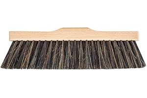 AGROHIT 1x Zimmerbesen Holz Natur Rosshaarbesen Besen 40cm ohne Holz Stiel