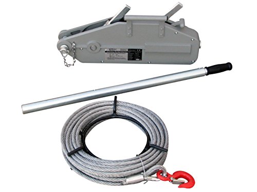 Rotek Seilzug SZ-1600, Kapazität 1.600kg inkl. 20, 40 oder 60m Spezialseil auf Haspel - 2