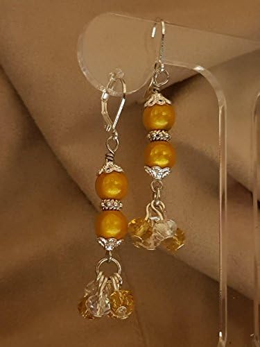 Boho Drop Earrings, Festival Accessories, Beaded Drop Earrings, Holiday Jewellery, Earrings for Pierced Ears, Dangly Earrings with Glass Beads
