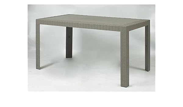 Areta Are068 Table Modèle Urano Taupe 140 X 80 X 72 Cm