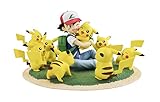 figuras geométricas en frances  Megahouse G.E.M. Series Ash Ketchum Satoshi Pikachu (Full of Pikachus Version) Pokemon Figure 120mm