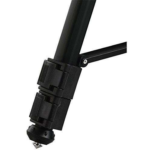Hama Fotostativ Action 165 3D (Höhe 61–165 cm, Gummifüße und Spikes, Belastbarkeit bis 4 kg, Gewicht 1320 g leicht, Kamera Stativ inkl. Tragetasche) schwarz - 13