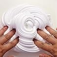JULIANA Glittery Fluffy Stretchy Putty slime for kids ( White 150 gm, Free Slime Activator And Glitter)