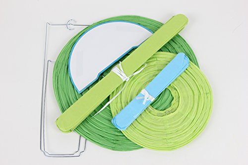 SUNBEAUTY Blau Grün Serie Tissue Papier Pompom & Honeycomb Ball Wabenball & Lampion Mixed Geburtstag Feier Party Dekoration - 3