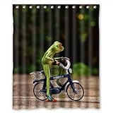 WYFCC Personal de la Cortina de Ducha Rana Mono Personalizado Polyester 152cm x 183cm.