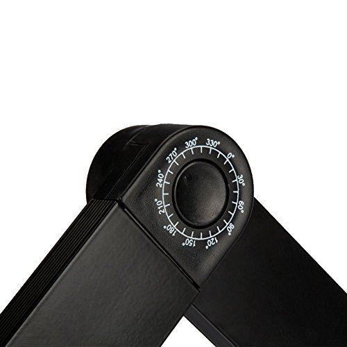 Portable Laptop Tisch Schreibtisch Ergonomische zusammenklappbar Notebook und Laptop Schreibtisch Tablett Ständer Schwarz - 3