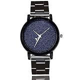 YRWQV Analoge Armbanduhr Frauen Romantic Starry Sky Dial Quarzuhr, B