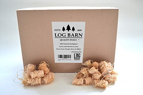 Arrancador de fuego de lana de madera (1000 piezas) Luces Kindling, carbón de leña, fuegos en estufas de leña, quemadores de leña, barbacoas, hornos de pizza. Encendedores naturales.