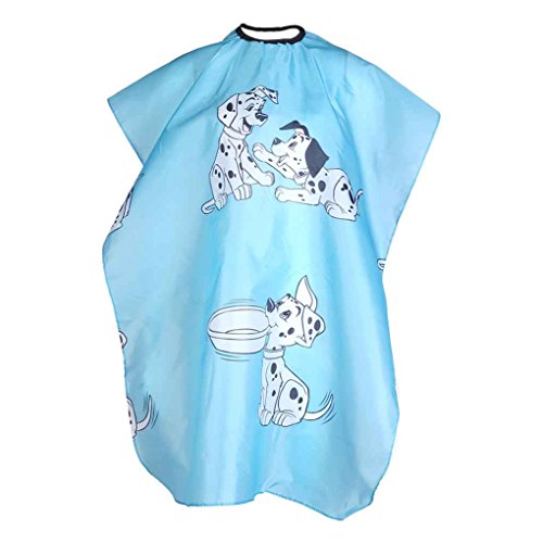 Babysbreath Perro de dibujos animados Niños Peluquería Cabo Ropa Salon Peinado Cubierta Peluquería Peluquería Impermeable Corte de Pelo Paño azul