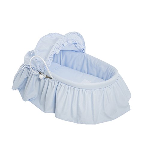 Cambrass Basket with Frills and Hood Une (47 x 84 cm, Classic Blue)