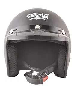 Sepia ABS Smart Rider with Peak (Matt Black, Medium)