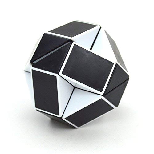 Preisvergleich Produktbild Shengshou Puzzle Twist Wind 24 pièces Snake Puzzle, Noir et Blanc
