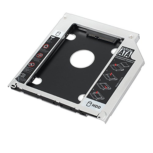 Proster Festplattenrahmen 2.5″SATA SSD HDD Caddy Laufwerkschacht für Apple MacBook Pro Unibody 13 15 17 SuperDrive DVD Laufwerk - 3