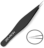 Precision Tweezers for Eyebrow, Facial Hair, Ingrown Hairs - Precise & Strong Grips for Fine Hair and Splinters Removal - Stainless Steel Made - Perfectly Aligned Pointed Tips