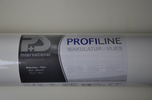 P+S XXL 25 Meter Malervlies Vliestapete Tapete Weiß Makulatur Vlies Glat Ohne Struktur