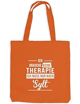 Jutebeutel - Ich Brauche Keine Therapie Sylt - Therapy Urlaub Deutschland