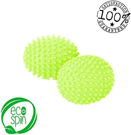 Dryer Balls by ECO SPIN - Green Best Eco-Friendly Alternative for Wool Dryer Balls Dryer Sheets Fabric Softener Sheets Washing Soda Easy to use Perfect Mother Sensitive Skin Baby Clothes (2)