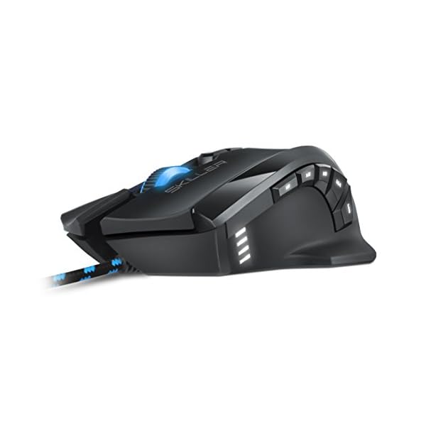 Sharkoon SGM1 - Ratón Gaming Óptico, 10800 DPI, 12 Botones, Negro - Image 4