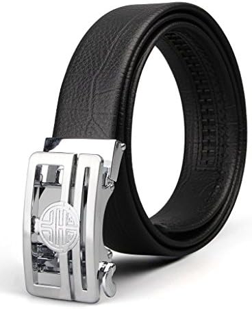 XIANGUO Men's Automatic Buckle Belt Genuine Leather Business Casual Style Belt