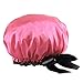 Imported Women Lady Waterproof Elastic Shower Bath Salon Bowknot Hair Cap Hat Red RS.180.00