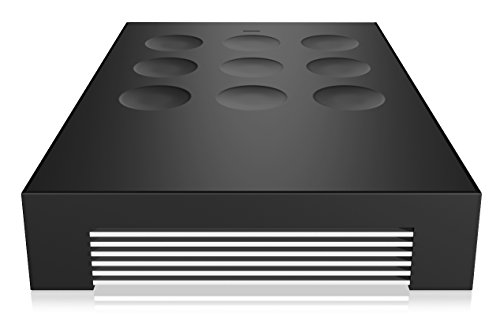 Icy Box IB-2535StS Konverter/Festplattenadapter 2,5″ (6,35 cm) auf 3,5″ (8,9 cm) für SATA HDD/SSD, SATA III, Aluminium-Kühlkörper, silber/schwarz - 4