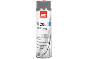 AUTO-PLAST PRODUKT App U200 UBS Spray alla Protezione Sottoscocca Auto | Antipietrisco, Antiruggine e Antirombo Sottoscocca Protezione | Antirombo Sottoscocca Spray in Resina Sintetica e Gomma | 500 ml | Grigio