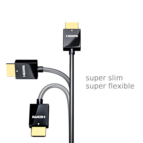 deleyCON 0,5m HDMI Kabel SLIM High Speed mit Ethernet (Neuster Standard) 3D 4K ULTRA HD SUPER flexibel - 6