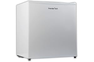 PremierTech Mini Frigo, 45 Litri, Frigorifero Hotel, Ufficio, Casa, Classe Energetica E, Libera Installazione, Compatto, Termostato Regolabile, Porta Reversibile, Bianco, PT-F47