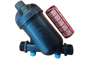 Suinga Filtre de maille 1". Capacité filtration 120 mesh. Utilisé en installations d'arrosage et irrigation par goutte. Filetage mâle 1" pour 32 mm