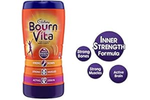 A - Z DIRECT 500g Jar Cadbury Bournvita Chocolate Drink Hot Chocolate Drink with Zinc Minerals Vitamins Energizer Essential Drink - No UK Postage