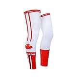 Cycling Compression Leg Sleeves Cool Summer Leg Pro Leg Sleeves, L, Canada Flag