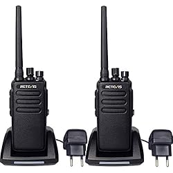 Retevis RT81 Talkie Walkie IP67 Imperméable DMR Radio 32 canaux Mode Double Numérique et Analogique Talkie-Walkie Haute Puissance Longue Distance Squelch VOX Scan Moni BCL TOT(Noir,2Pcs)