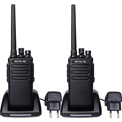 Retevis RT81 Talkie Walkie IP67 Imperméable DMR Radio 32 canaux Mode Double Numérique et Analogique Talkie-Walkie Haute Puissance Longue Distance Squelch VOX Scan Moni BCL TOT(Noir,2Pcs)