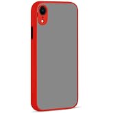 GGM GİYİM &amp; AKSESUAR iPhone Xr ile Uyumlu Arka Kısmı Mat Şeffaf Yapıya Sahip Kenarları Silikon Tpu Malzemeden &Uuml;retilmiş Renkl