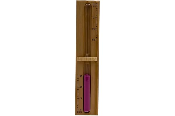 Sablier pour Sauna 15 Minutes en Bois de pin Massif pour Sauna Spa Accessoire de Sauna