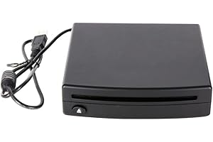 iSpchen Autoradio Lettore CD/DVD esterno Interfaccia stereo Android Connessione USB Car Home (Nero)