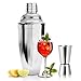 Produktbild Cocktailshaker Set, Premium Cocktailset Edelstahl Bar mit Cocktail Messbecher Professioneller Cocktailmixer Set Barset in Bar Zubehör
