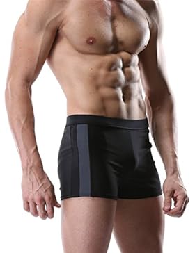 ALove Herren Badehose Schwarz Männer Badeshorts