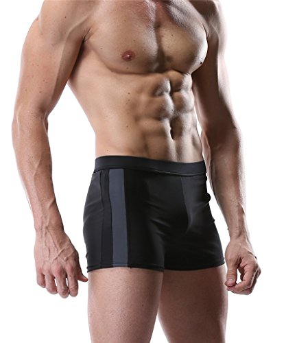 ALove Herren Badehose Schwarz Männer Badeshorts