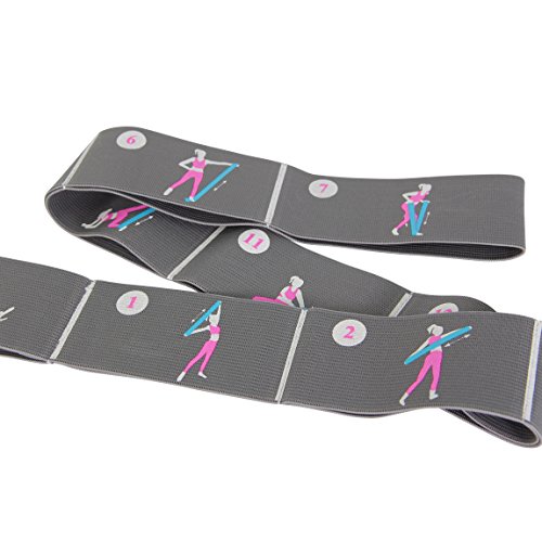 Fitnessband / Elastik Band Härtegrad Medium inklusive Übungen auf dem Band - 7