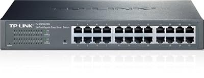 TP-Link TL-SG1024DE Easy Smart Switch Administrable 24 Ports Gigabit (Bureau/Rackable, Boîtier Métal)