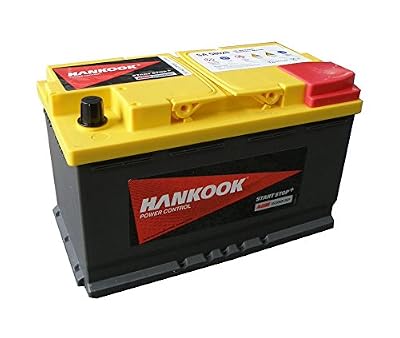 Hankook 80Ah AGM Voiture Batterie, Start Stop AGM, 800CCA, 2 ans de garantie