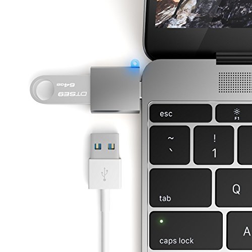 Satechi USB 3.0 USB Typ C (USB-C) zu 3.0 USB-A (Typ A) Highspeed Adapter Umwandler Verbindungsstück für neues Apple 12 Zoll Retina MacBook, Chromebook Pixel und andere Typ-C Geräte - 2