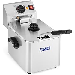 Royal Catering Friteuse Electrique Professionnelle RCEF 08E-EGO (8L, 2.500W, 230V, poignées latérales, thermostat E.G.O)