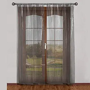 Blue Grass PVC Transparent .15 MM Thick AC Door/Window Curtain - 9 Feet (Width 54 x Height 108 Inches)