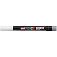 Uniball Posca PCF-350 Soft Brush Tip Paint Marker Pen | Non Toxic & Bleed Proof Ink | For Rocks Painting, Fabric, Wood, Canvas, Ceramic, Scrapbooking, DIY Crafts | White Ink, Pack of 1